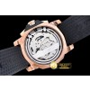 코럼 Admirals Cup Chronograph RG/RU Wht/Blk Qtz -COR040E