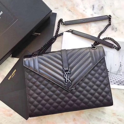 세인트 로랑 라지 엔벨롭 백 IN MIXED GRAIN DE POUDRE MATELASSÉ LEATHER 26808
